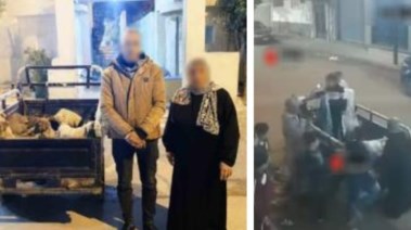 المتهمين وجانب من الواقعة 