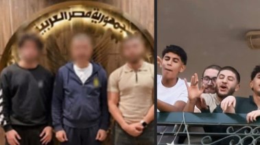 المتهمين وجانب من الواقعة 