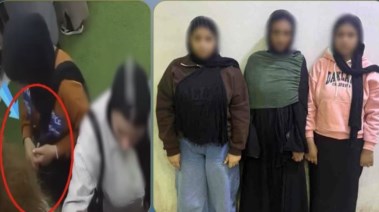 المتهمات وجانب من الواقعة