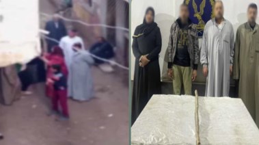 المتهمين وجانب من الواقعة