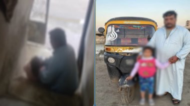 المتهم والطفلة وجانب من الواقعة 