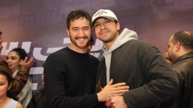 عصام عمر وأحمد مالك من العرض الخاص لفيلم إيجي بيست