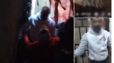 المتهم ولقطة من الفيديو 