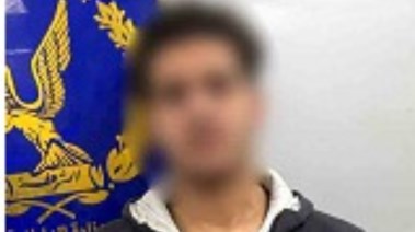 المتهم بعد ضبطه 