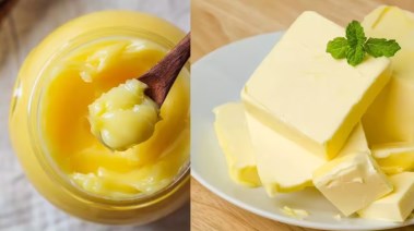 السمن النباتي والزبدة 