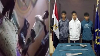 المتهمون وجانب من الواقعة