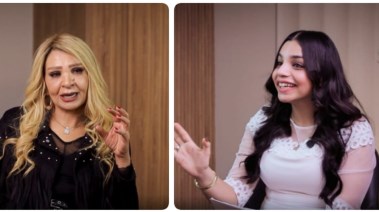 الإعلامية مني الحسيني والزميلة هايدي محمد 