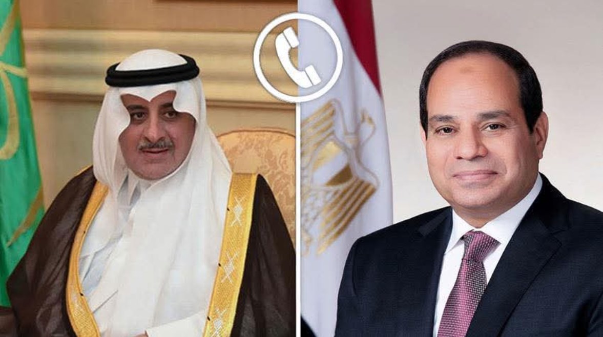 السيسي وأمير منطقة تبوك بالسعودية