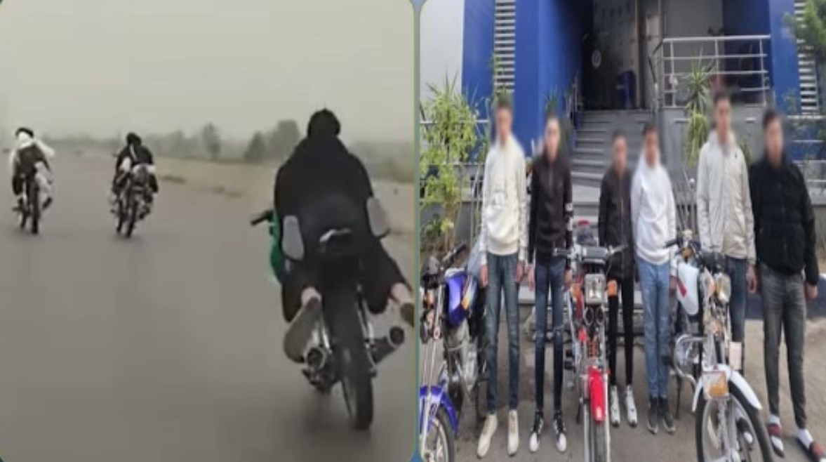 المتهمون بعد ضبطهم وجانب من الواقعة 