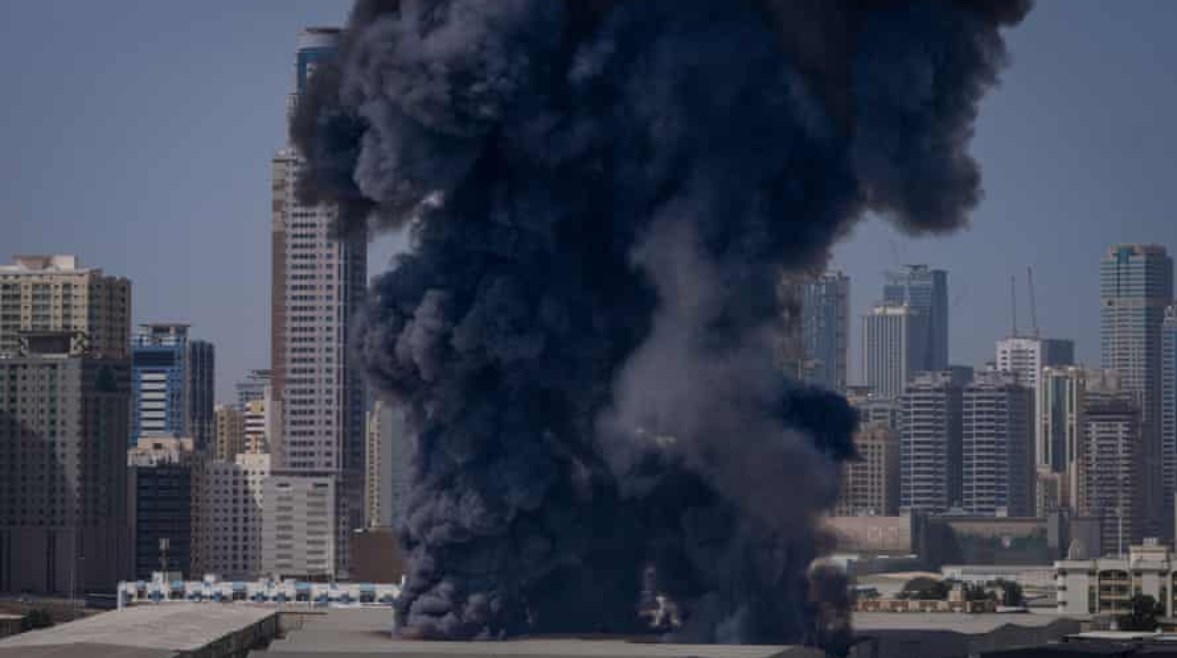 هجوم يستهدف مبنى في دبي،  أرشيف 