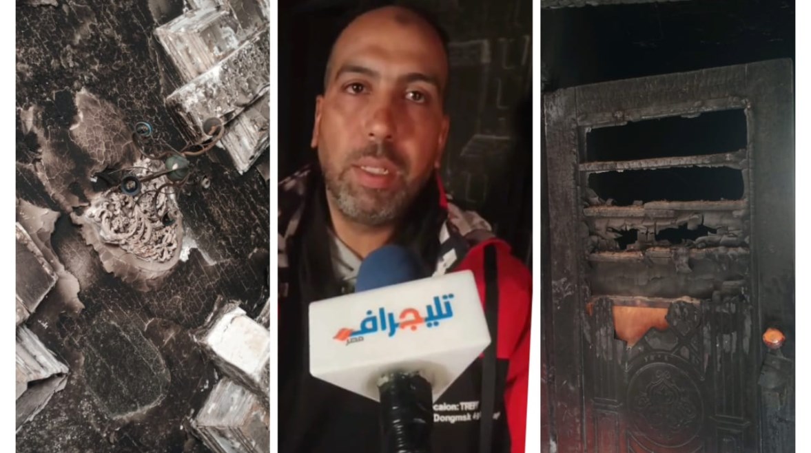 حريق منزل بدمنهور