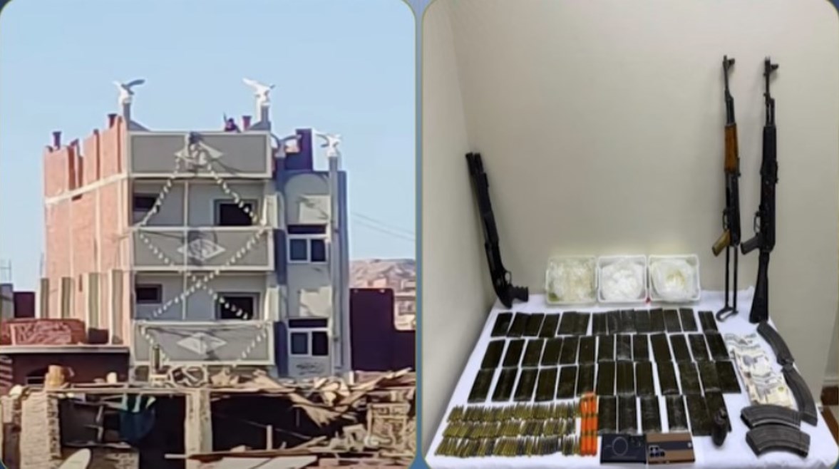 المضبوطات التي تم العثور عليها بحوزة المتهم