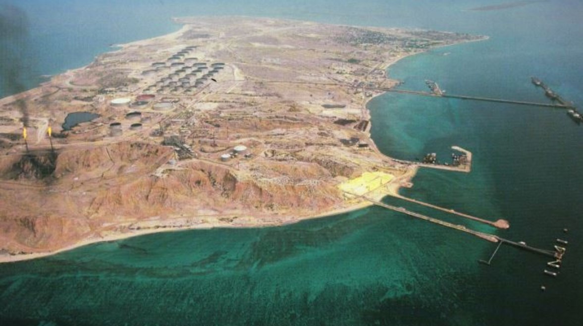 لقطة جوية لجزيرة خارك