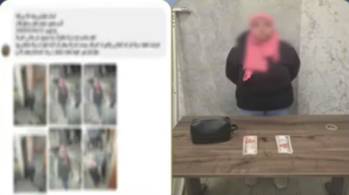 المتهمة وجانب من الواقعة 