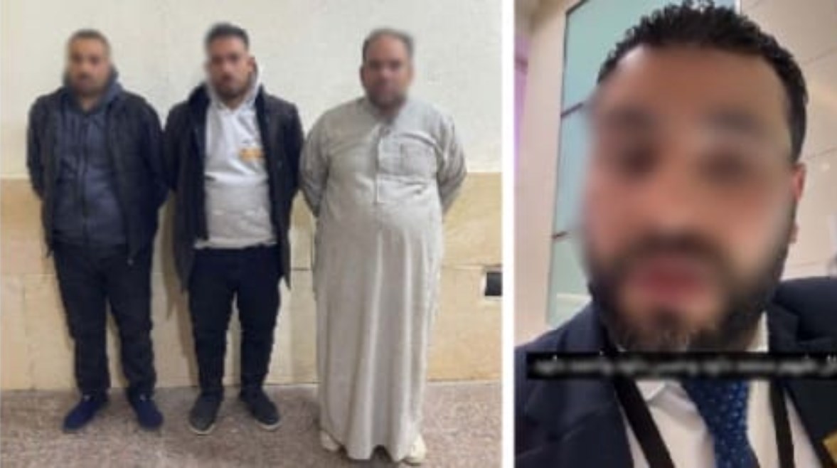 المتهمون وجانب من الواقعة 