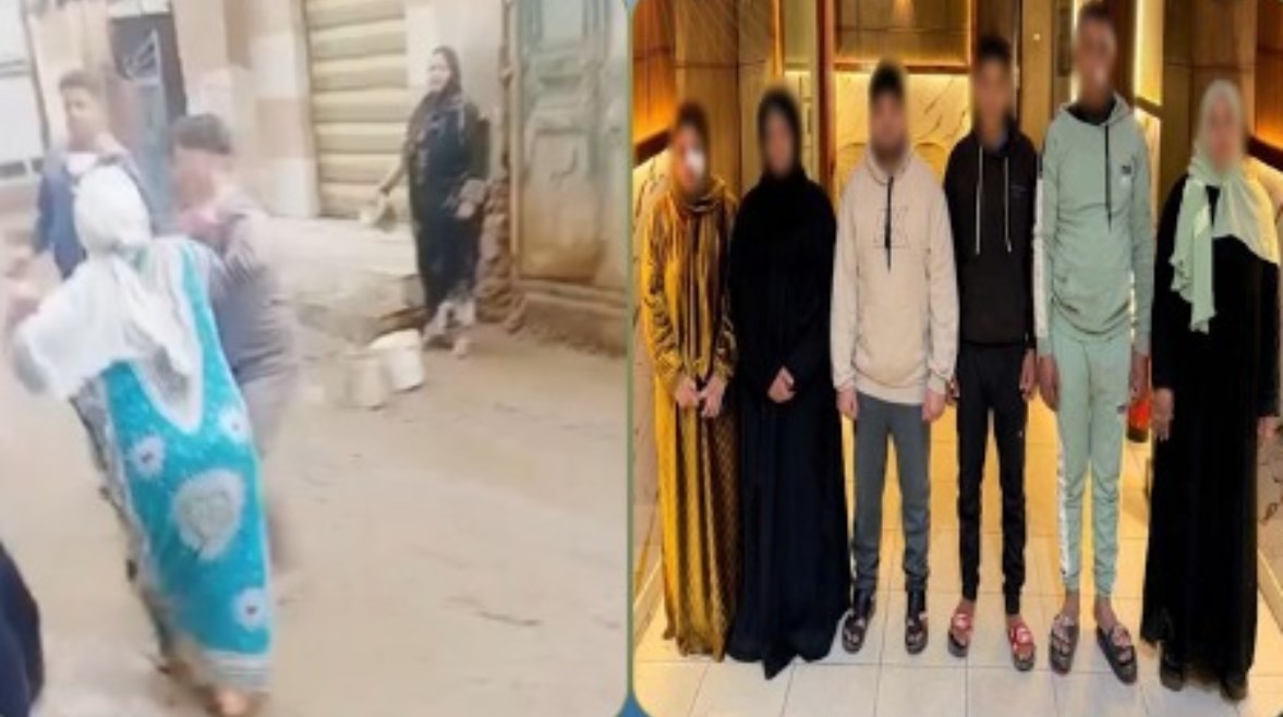 المتهمين وجانب من الواقعة