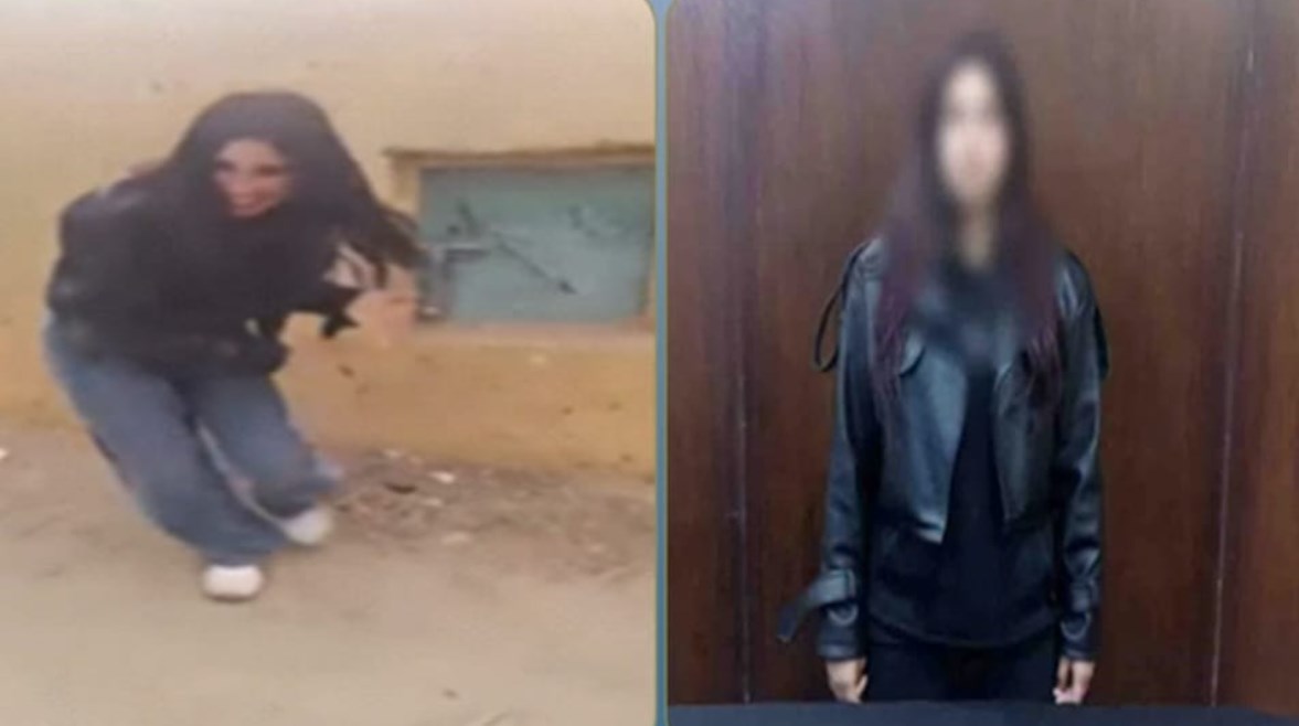 المتهمة وجانب من الواقعة 