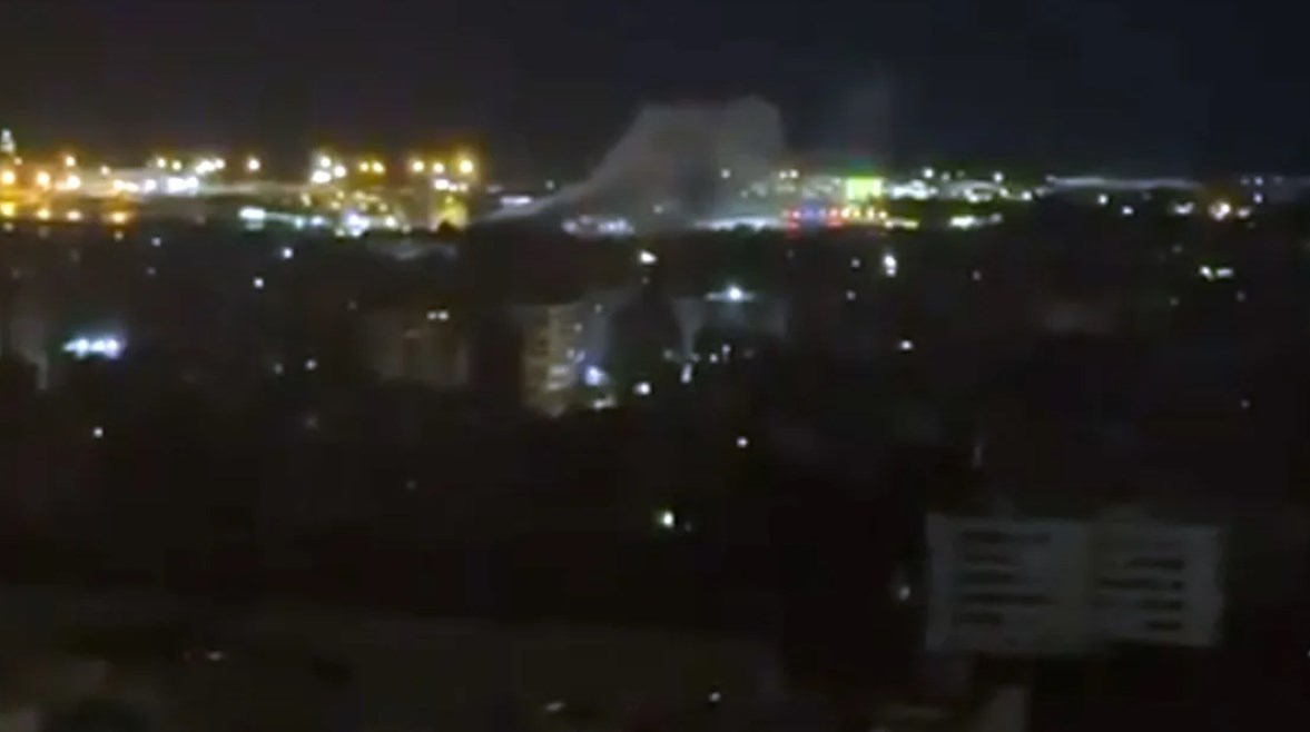 صورة متداولة لموقع الاستهداف في الضاحية الجنوبية