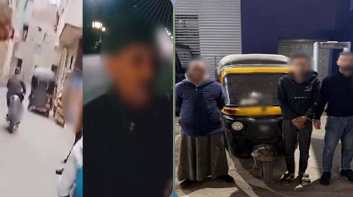 المتهمين وجانب من الواقعة 