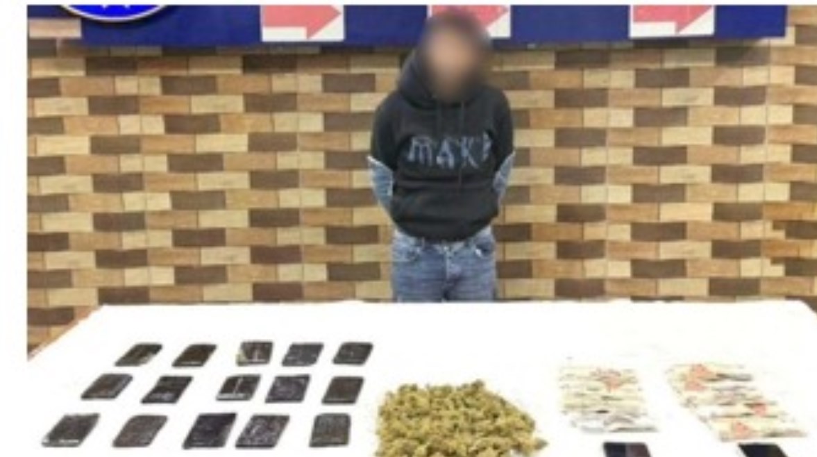 المتهم والمضبوطات 