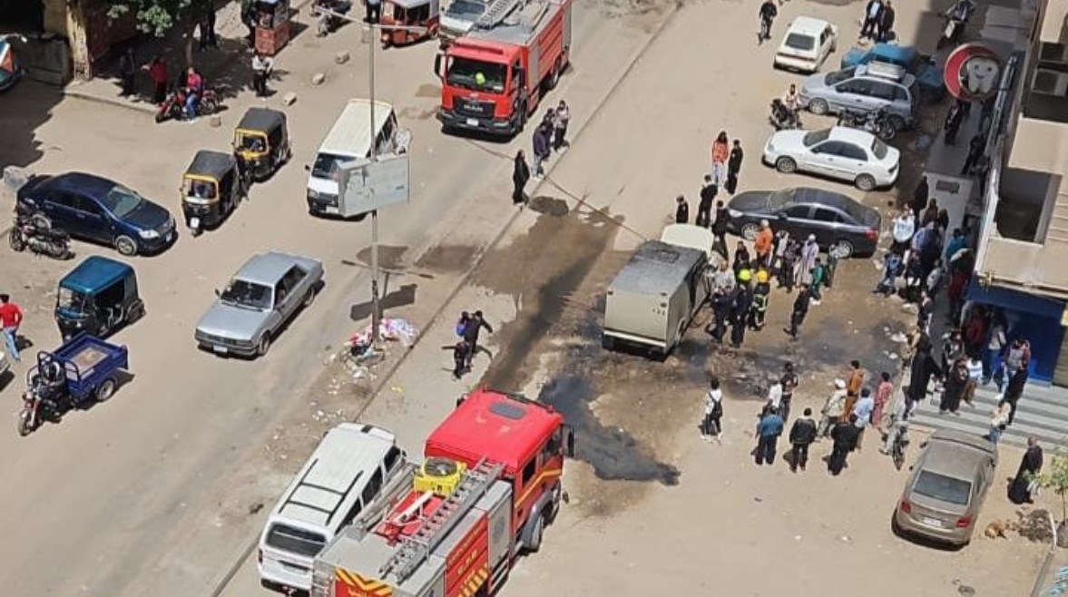 جانب من الحريق 