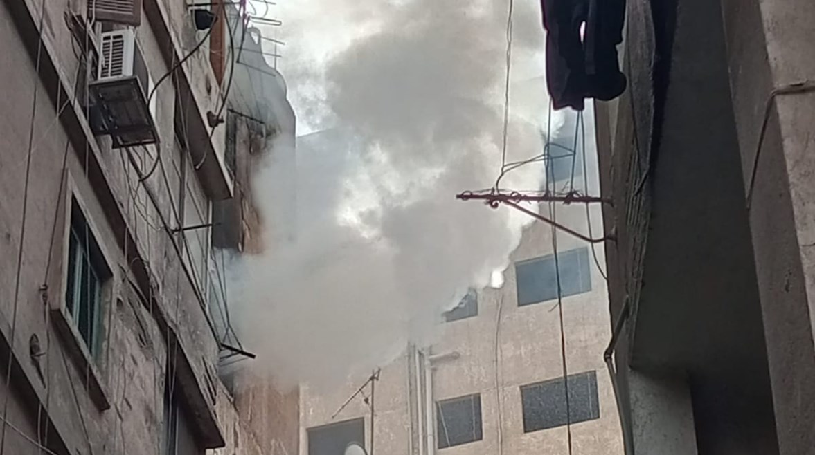 حريق شقة المنيل 