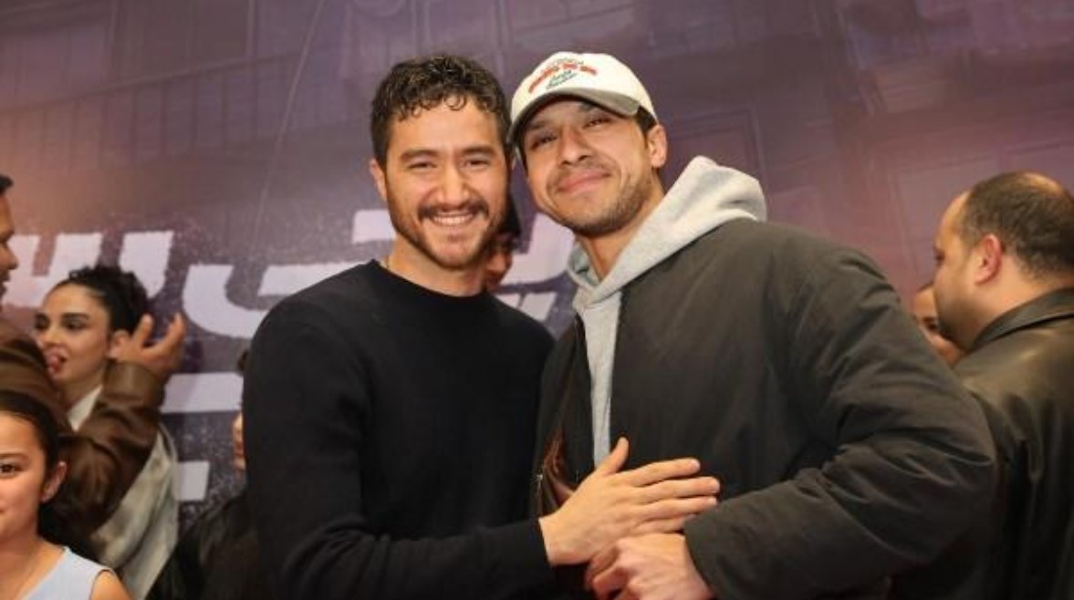 عصام عمر وأحمد مالك من العرض الخاص لفيلم إيجي بيست