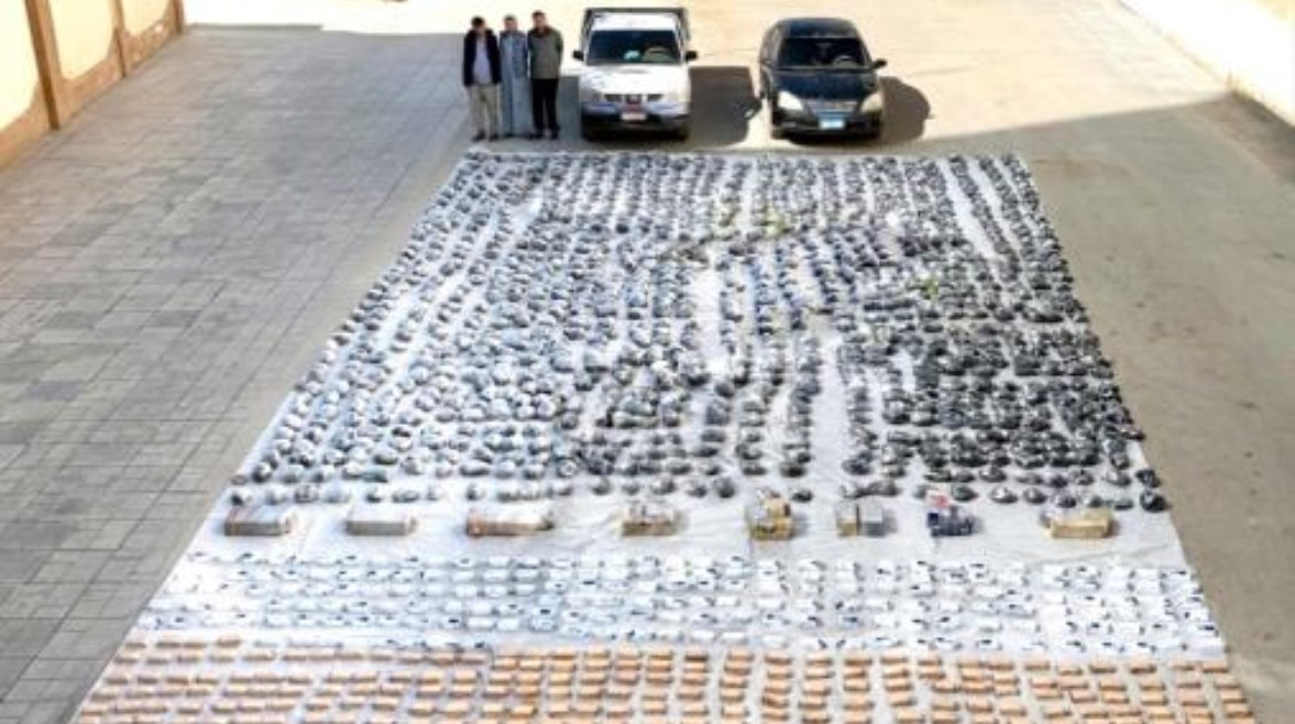 جانب من المضبوطات 