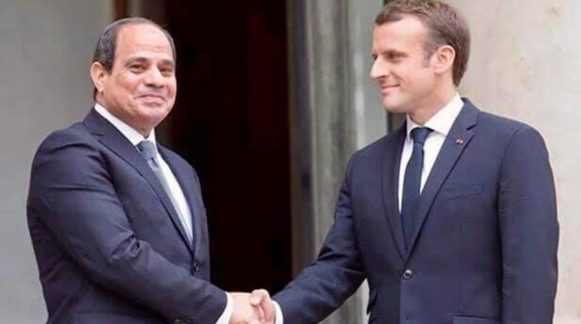 الرئيس عبد الفتاح السيسي، والرئيس الفرنسي، إيمانويل ماكرون