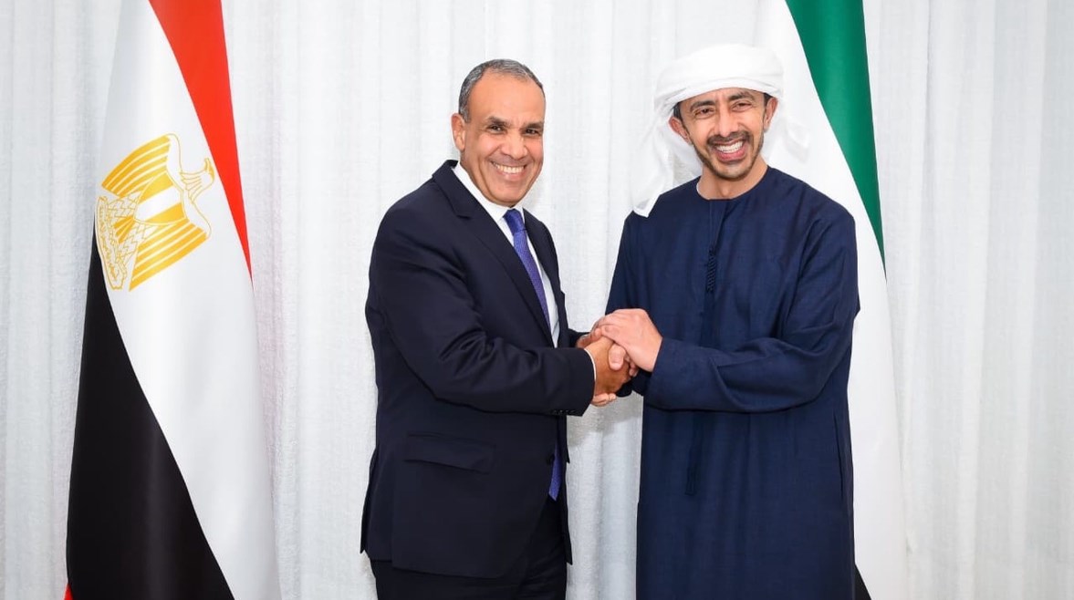 وزير الخارجية، الدكتور بدر عبدالعاطي، مع نظيره الإماراتي