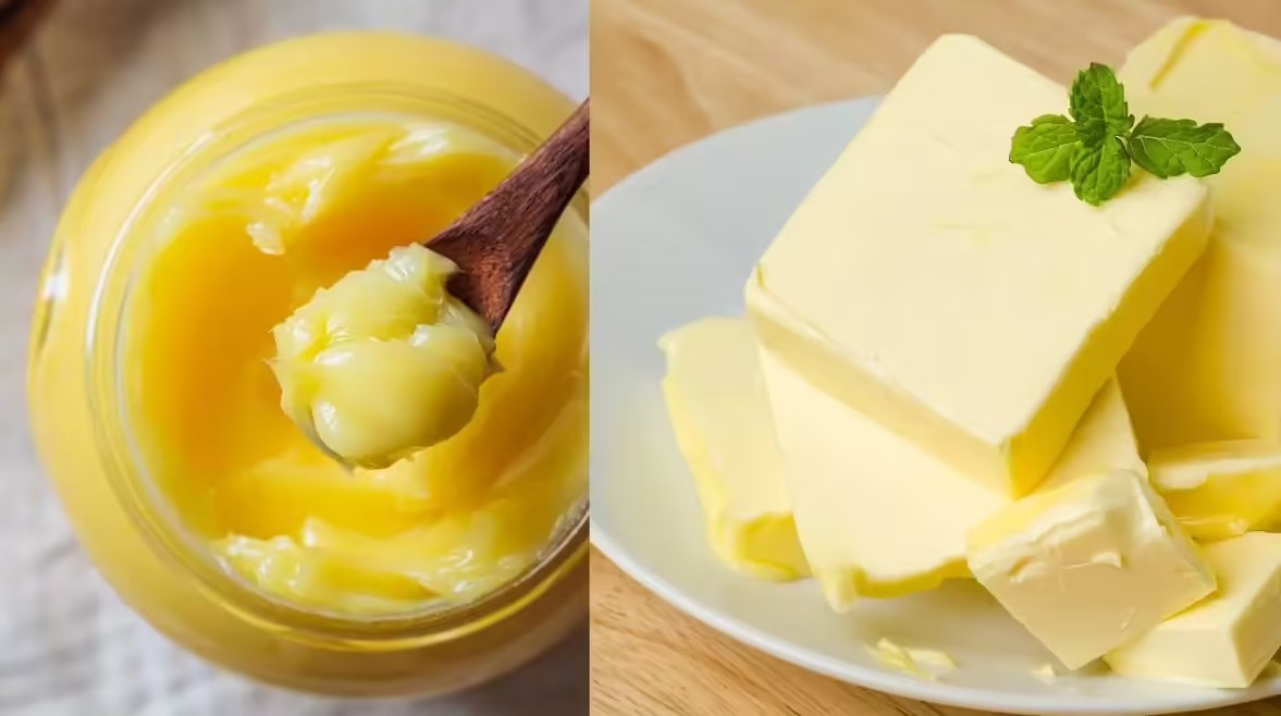 السمن النباتي والزبدة 