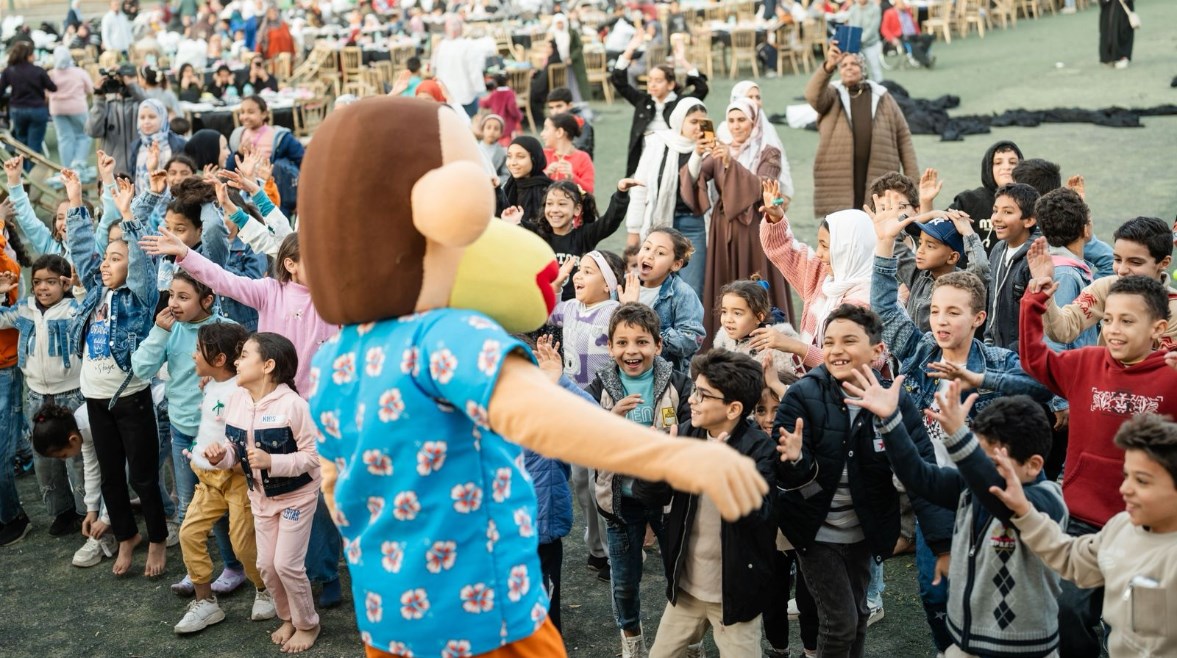 "إفطار الناس الحلوة" للأيتام وذوي الهمم بنادي السكة الحديد