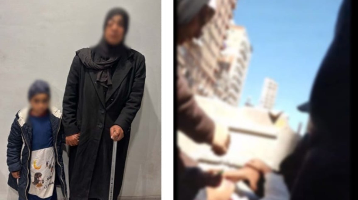 المتسولة وطفلتها