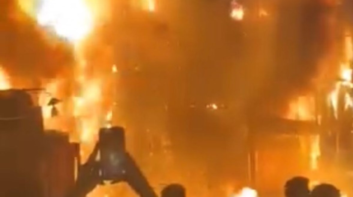 حريق مطعم -ارشيفية