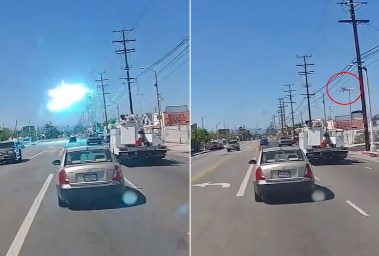 لحظة اصطدام الطائرة