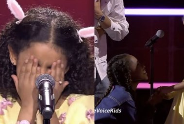 بكاء الطفلة حور في برنامج The Voice Kids