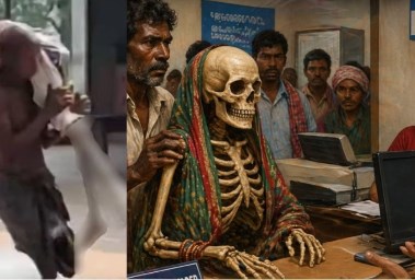 رجل هندي يحضر هيكل شقيقته لصرف أموالها