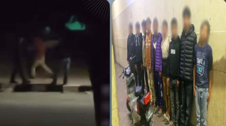 المتهمين - صورة من الفيديو 