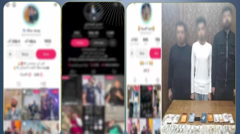 المتهمون بعد ضبطهم