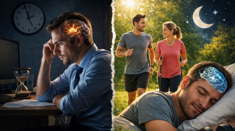 دراسة تحذر من الجلوس لفترة طويلة في العمل (صورة مولدة بالذكاء الاصطناعي)