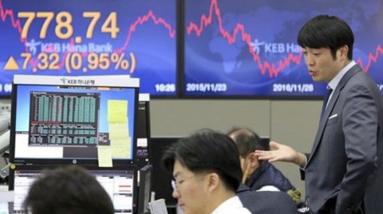 انخفاض أسواق الأسهم اليسارية