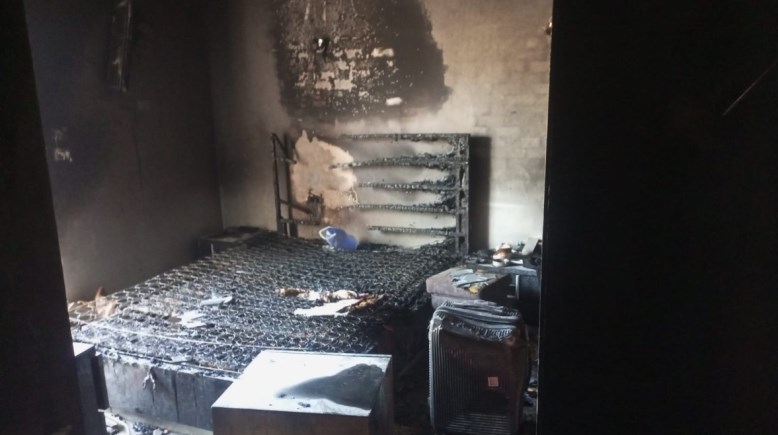 تفحم شقة سكنية بالغردقة 