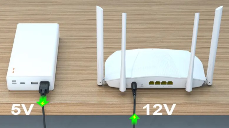 توصيل الراوتر بـ باور بانك
