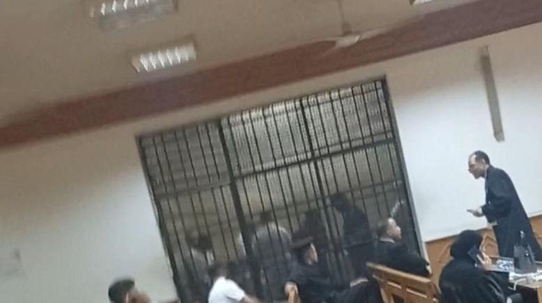 المتهم أثناء المحاكمة