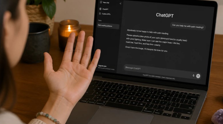 قراءة الكف بواسطة "شات جي بي تي"