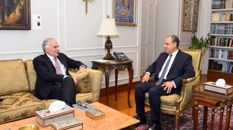 وزير الخارجية والهجرة بدر عبد العاطي، المبعوث الشخصي للأمين العام للأمم المتحدة للشرق الأوسط “جان أرنو”