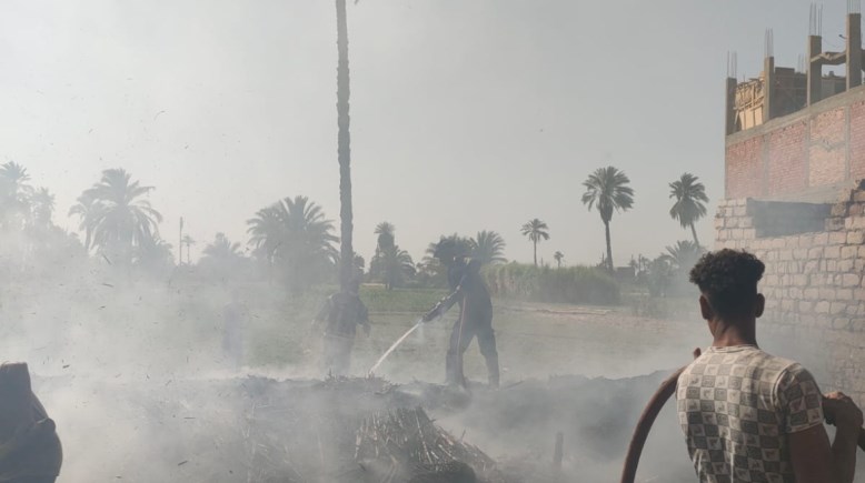 حريق فى قنا 