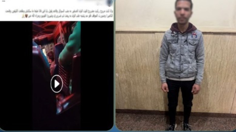 المتهم وجانب من الواقعة 