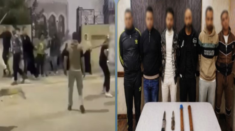 المتهمين وجانب من الواقعة