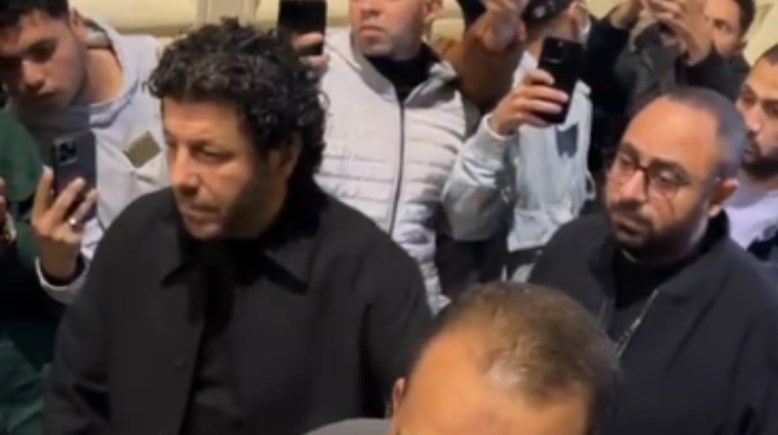 إياد نصار في عزاء والد حاتم صلاح